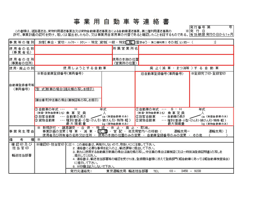 連絡書 写真
