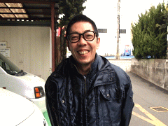 大分県での廃車引取りを担当するスタッフ